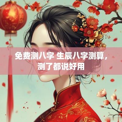 免费测八字 生辰八字测算，测了都说好用