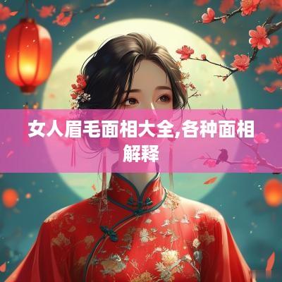 女人眉毛面相大全,各种面相解释