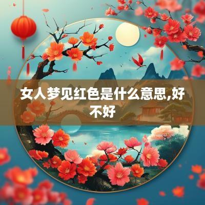 女人梦见红色是什么意思,好不好