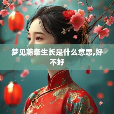 梦见藤条生长是什么意思,好不好
