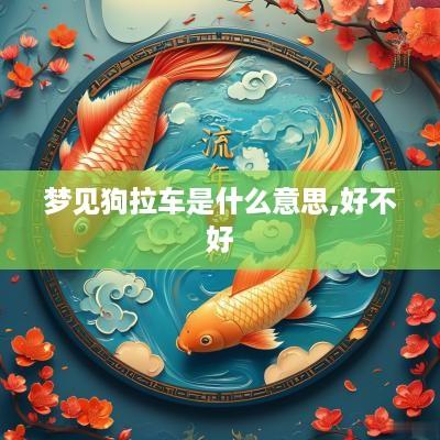 梦见狗拉车是什么意思,好不好