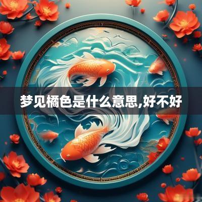 梦见橘色是什么意思,好不好