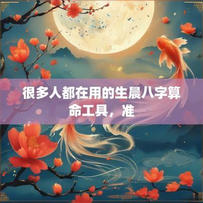 很多人都在用的生晨八字算命工具，准