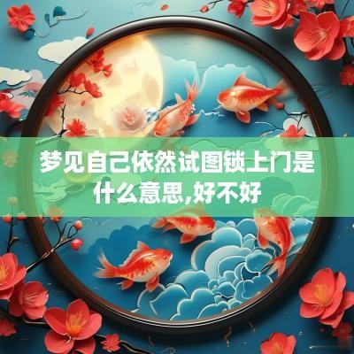 梦见自己依然试图锁上门是什么意思,好不好