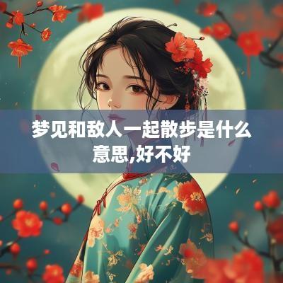 梦见和敌人一起散步是什么意思,好不好