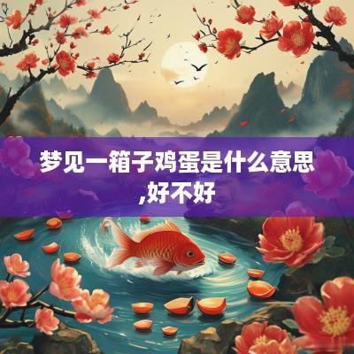 梦见一箱子鸡蛋是什么意思,好不好