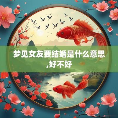 梦见女友要结婚是什么意思,好不好