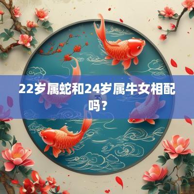 22岁属蛇和24岁属牛女相配吗？