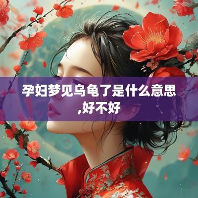 孕妇梦见乌龟了是什么意思,好不好