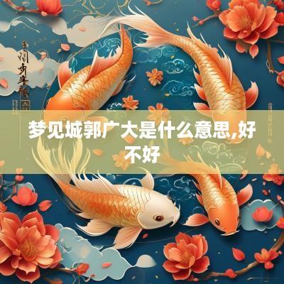 梦见城郭广大是什么意思,好不好