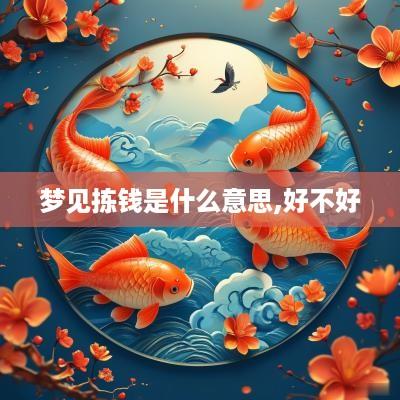 梦见拣钱是什么意思,好不好