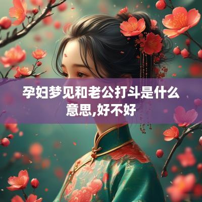 孕妇梦见和老公打斗是什么意思,好不好