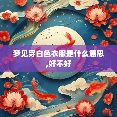 梦见穿白色衣服是什么意思,好不好