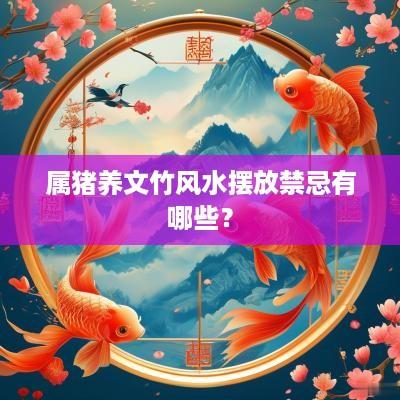 属猪养文竹风水摆放禁忌有哪些？
