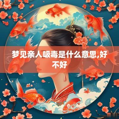 梦见亲人吸毒是什么意思,好不好