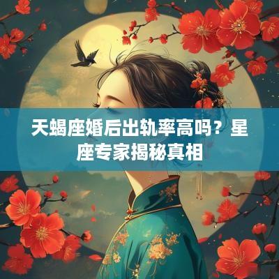 天蝎座婚后出轨率高吗？星座专家揭秘真相