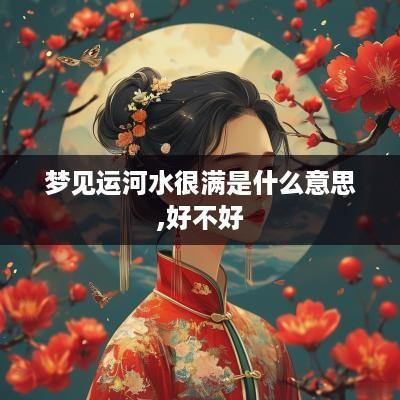 梦见运河水很满是什么意思,好不好
