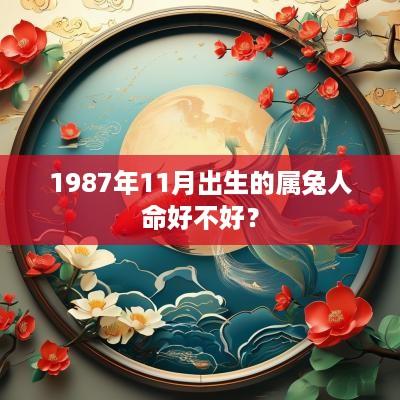 1987年11月出生的属兔人命好不好？