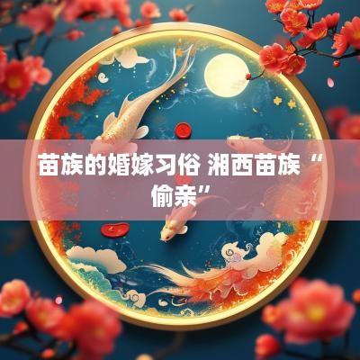 苗族的婚嫁习俗 湘西苗族“偷亲”