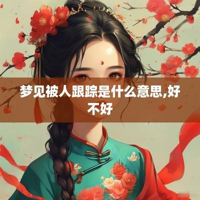 梦见被人跟踪是什么意思,好不好