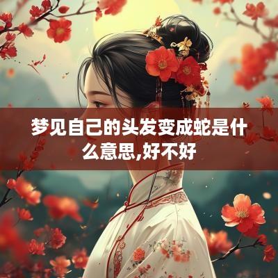 梦见自己的头发变成蛇是什么意思,好不好
