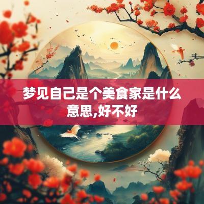 梦见自己是个美食家是什么意思,好不好