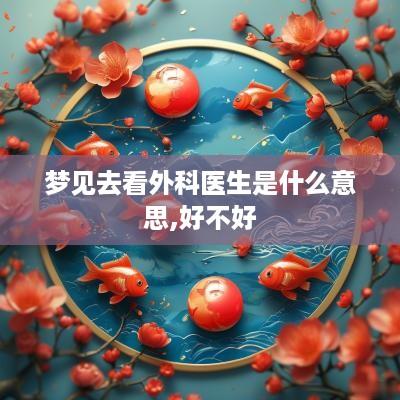 梦见去看外科医生是什么意思,好不好