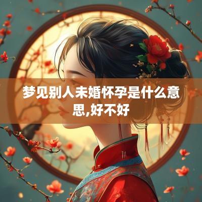 梦见别人未婚怀孕是什么意思,好不好