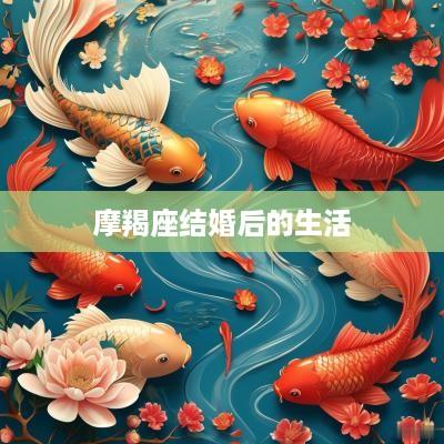 摩羯座结婚后的生活