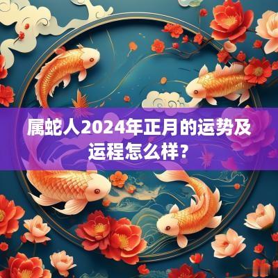 属蛇人2025年正月的运势及运程怎么样？
