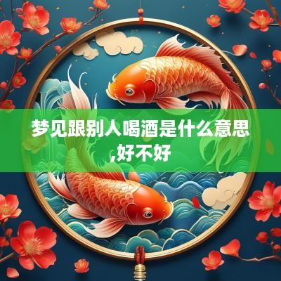 梦见跟别人喝酒是什么意思,好不好