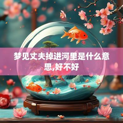 梦见丈夫掉进河里是什么意思,好不好