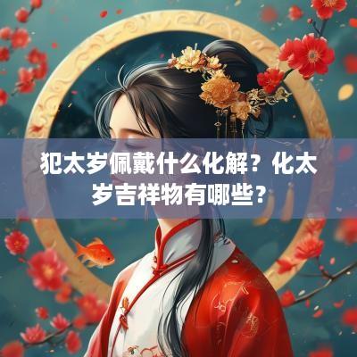 犯太岁佩戴什么化解？化太岁吉祥物有哪些？