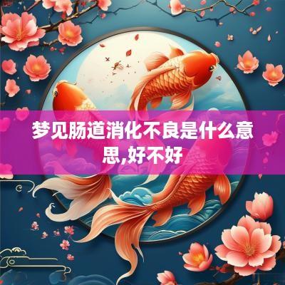 梦见肠道消化不良是什么意思,好不好
