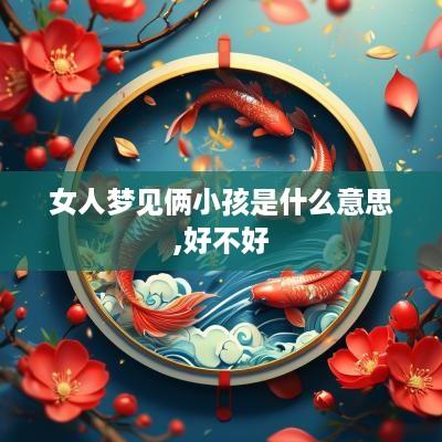 女人梦见俩小孩是什么意思,好不好