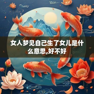 女人梦见自己生了女儿是什么意思,好不好