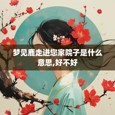 梦见鹿走进您家院子是什么意思,好不好
