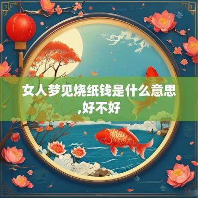 女人梦见烧纸钱是什么意思,好不好
