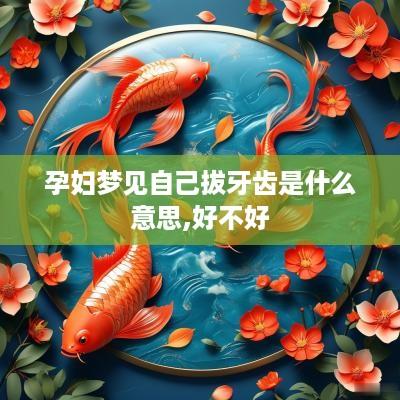 孕妇梦见自己拔牙齿是什么意思,好不好