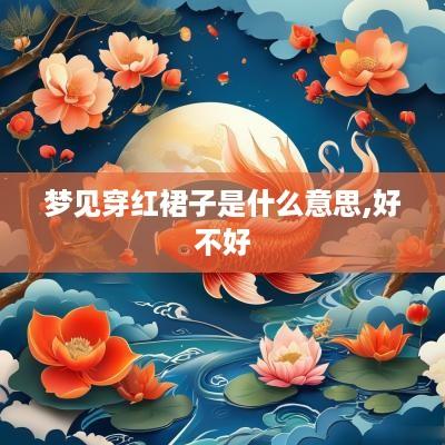 梦见穿红裙子是什么意思,好不好