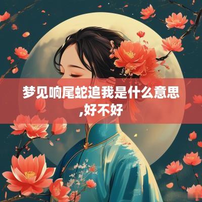 梦见响尾蛇追我是什么意思,好不好