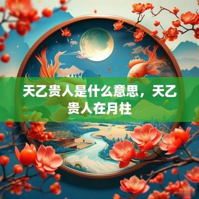 天乙贵人是什么意思，天乙贵人在月柱