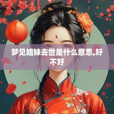 梦见姐妹去世是什么意思,好不好