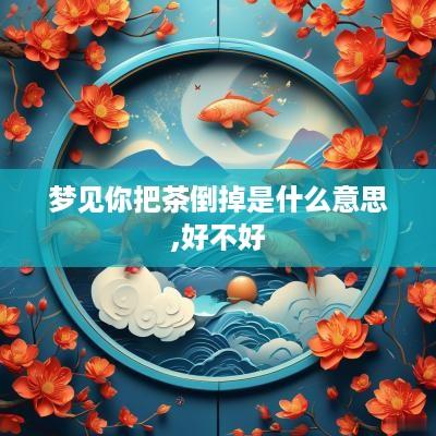 梦见你把茶倒掉是什么意思,好不好