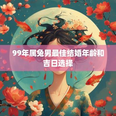 99年属兔男最佳结婚年龄和吉日选择