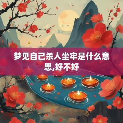 梦见自己杀人坐牢是什么意思,好不好