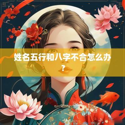 姓名五行和八字不合怎么办？
