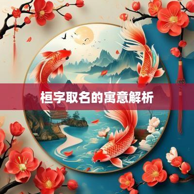 桓字取名的寓意解析
