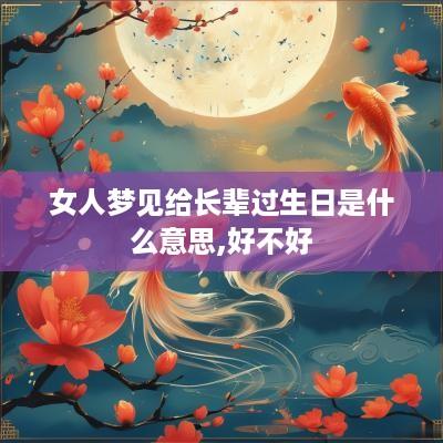 女人梦见给长辈过生日是什么意思,好不好