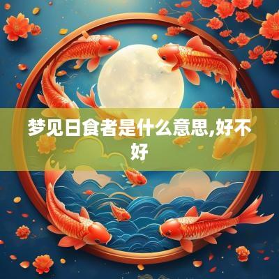 梦见日食者是什么意思,好不好
